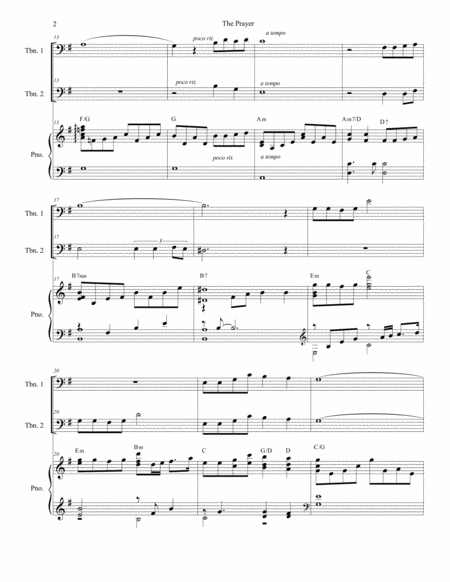 The Prayer Trombone Duet Page 2