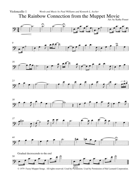 The Rainbow Connection By Paul Williams And Kenneth L Ascher For Four Cellos Page 2