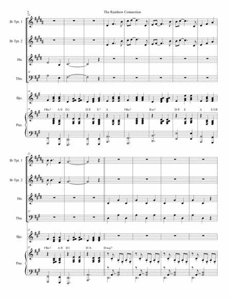 The Rainbow Connection For Brass Quartet Page 2