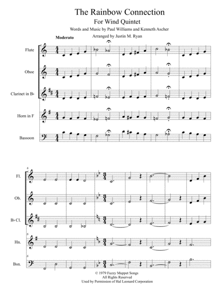 The Rainbow Connection Wind Quintet Page 2