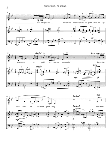 The Rebirth Of Spring Low Voice Treble Clef Page 2