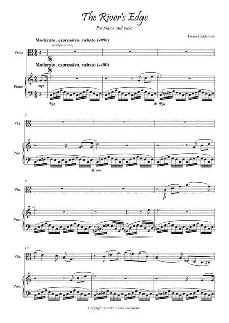 The Rivers Edge For Viola And Piano Page 2