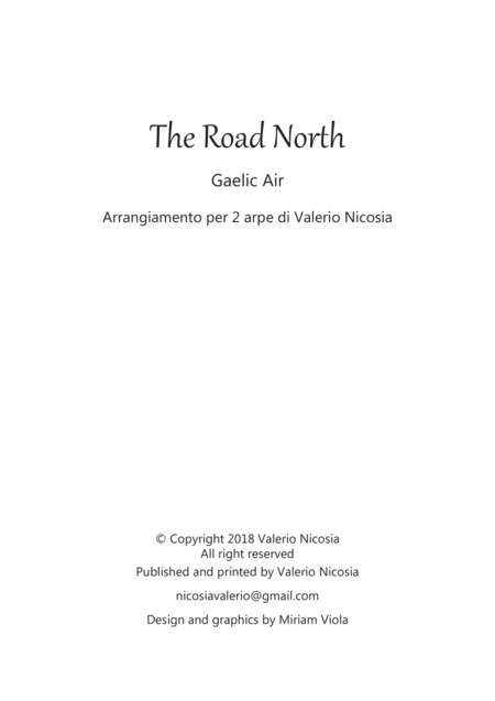 The Road North Gaelic Air Arrangement For 2 Harps Valerio Nicosia Page 2