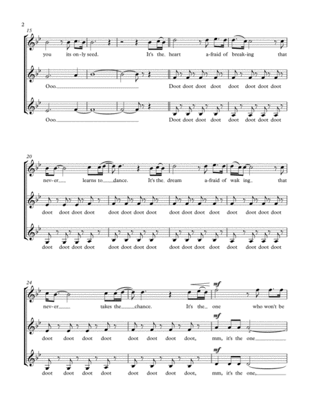 The Rose Ssa Or Saa Chorus A Cappella Page 2