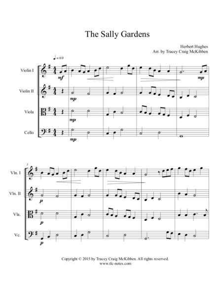 The Sally Gardens For String Quartet Page 2