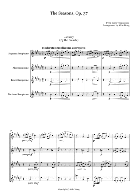 The Seasons Book 1 I Vi Saxophone Quartet Page 2