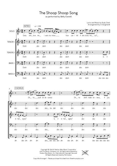 The Shoop Shoop Song Choir Ttbb Acapella Page 2