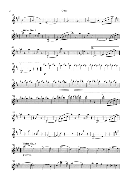 The Skaters Waltz Arranged For Oboe And Piano Page 2