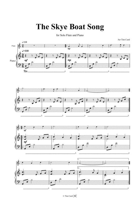 The Skye Boat Song For Solo Flute And Piano Page 2