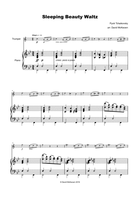 The Sleeping Beauty Waltz By Tchaikovsky For Trumpet And Piano Page 2