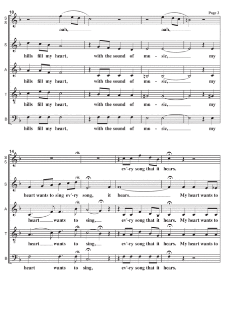 The Sound Of Music A Cappella Page 2