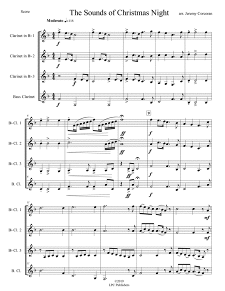 The Sounds Of Christmas Night For Clarinet Quartet Page 2