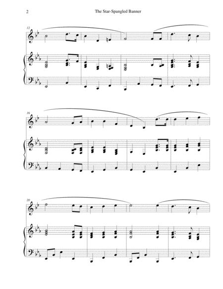 The Star Spangled Banner For French Horn And Piano Page 2