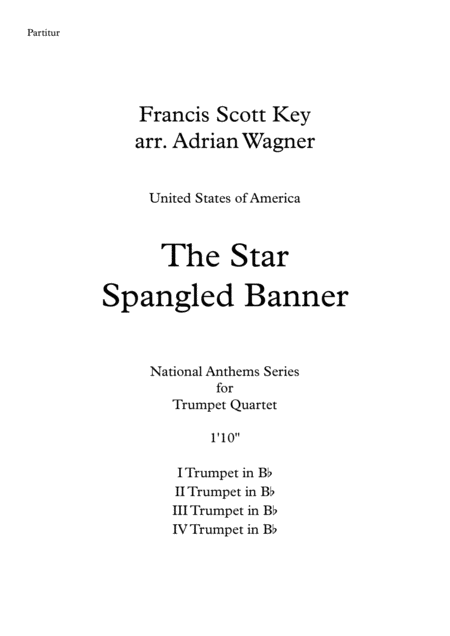 The Star Spangled Banner Trumpet Quartet Arr Adrian Wagner Page 2