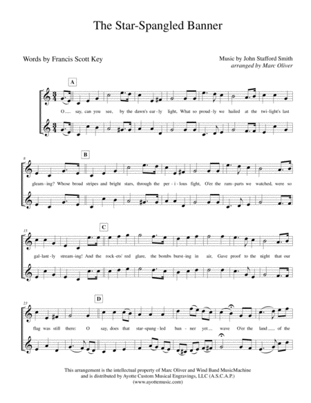 The Star Spangled Banner Vocal Duet Page 2