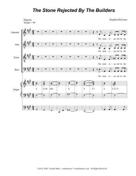 The Stone Rejected By The Builders Choir Vocal Score Page 2