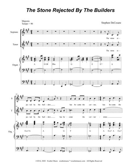 The Stone Rejected By The Builders Duet For Soprano And Tenor Solo Page 2