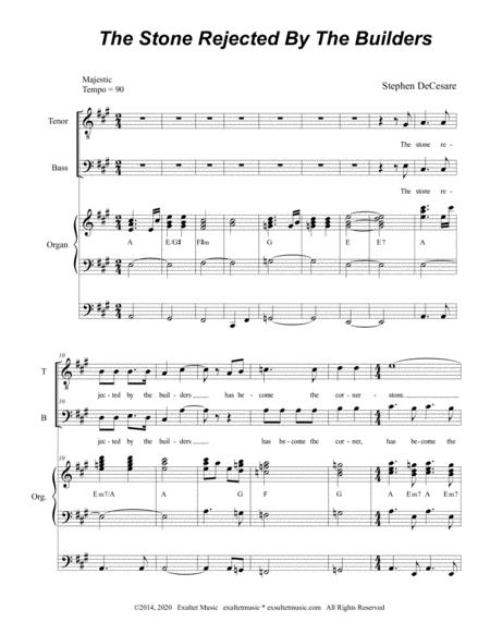 The Stone Rejected By The Builders Duet For Tenor And Bass Solo Page 2