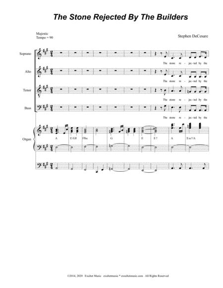 The Stone Rejected By The Builders For Satb Page 2