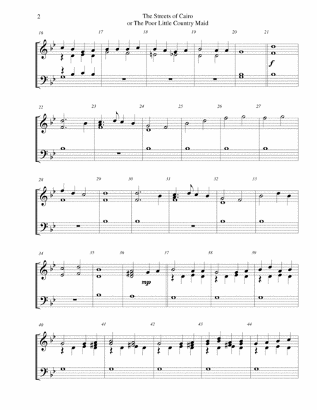 The Streets Of Cairo Or The Poor Little Country Maid 2 Octave Handbell Choir Page 2