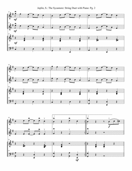 The Sycamore String Duet Page 2