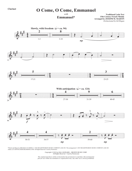 The Thrill Of Hope A New Service Of Lessons And Carols Bb Clarinet Page 2