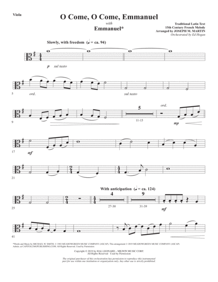 The Thrill Of Hope A New Service Of Lessons And Carols Viola Page 2