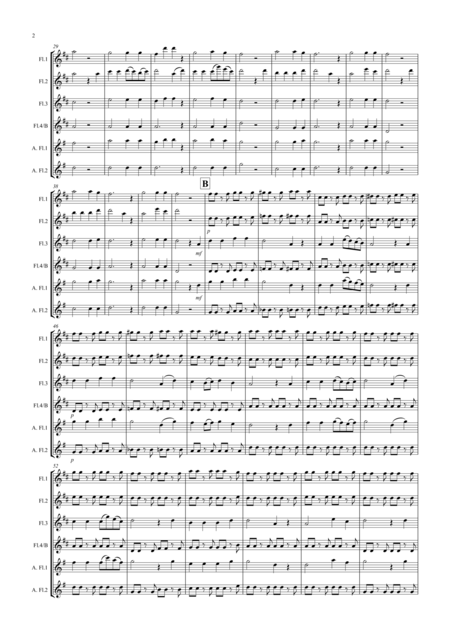 The Trout 4th Movement For Flute Quartet Page 2