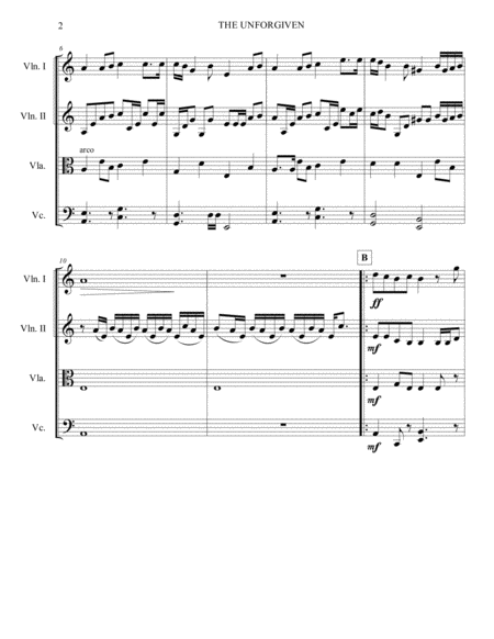 The Unforgiven Metallica Apocaliptica Strings Quartet Page 2