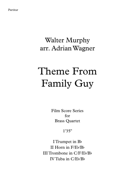 Theme From Family Guy Brass Quartet Arr Adrian Wagner Page 2