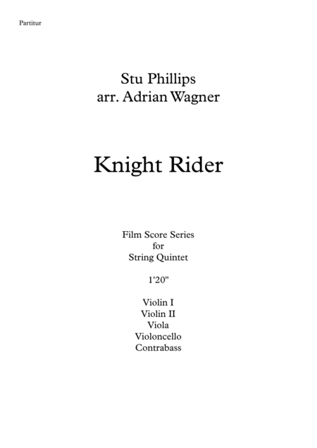 Theme From Knight Rider String Quintet Arr Adrian Wagner Page 2