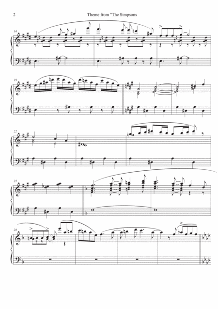 Theme From The Simpsons For Carillon Page 2