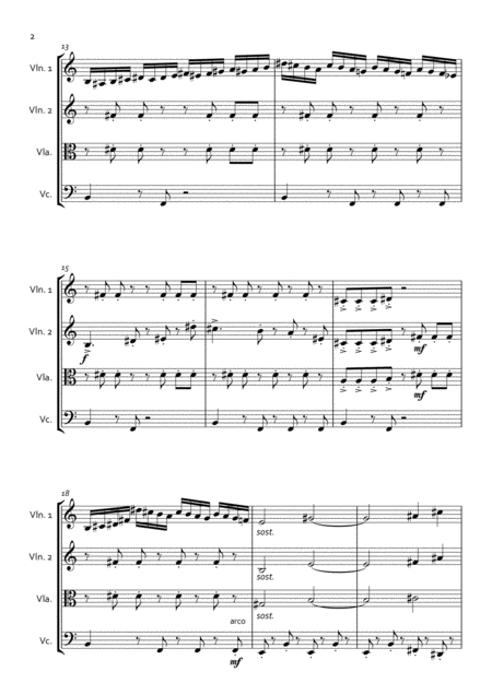 Theme From The Simpsons For String Quartet Page 2
