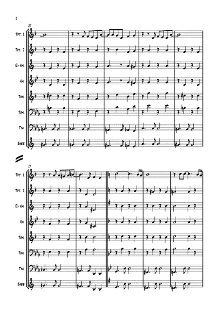 Theme From The Sweeney Brass Quintet Page 2