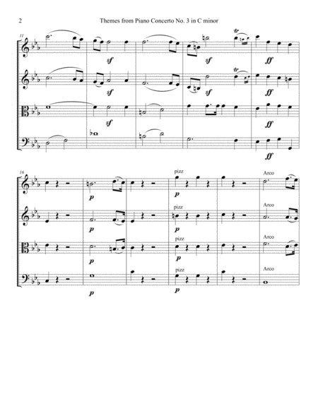 Themes From Piano Concerto No 3 In C Minor Page 2