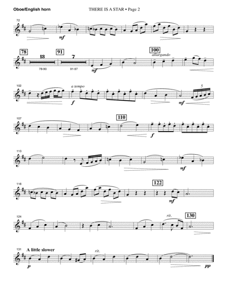 There Is A Star Oboe English Horn Page 2