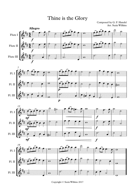 Thine Is The Glory For Flute Trio Page 2