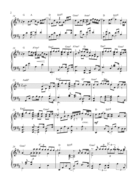 Thinking Out Loud Adagio Piano Sheet Music For Ballet Class Page 2