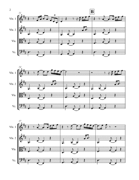 Thinking Out Loud Arranged For String Quartet Score And Parts With Rehearsal Letters Mp3 Page 2