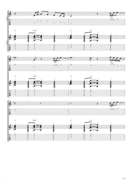 Thinking Out Loud Fingerstyle Guitar Duet Page 2