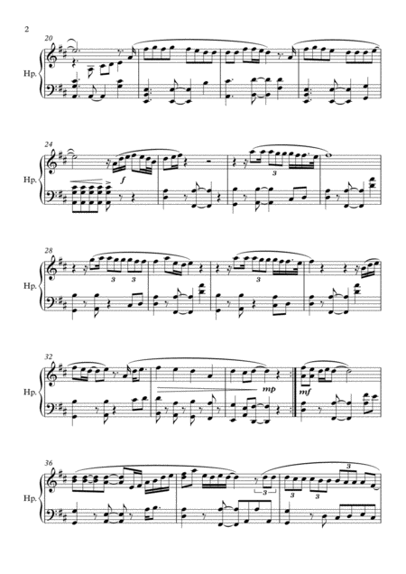 Thinking Out Loud Harp Solo Page 2