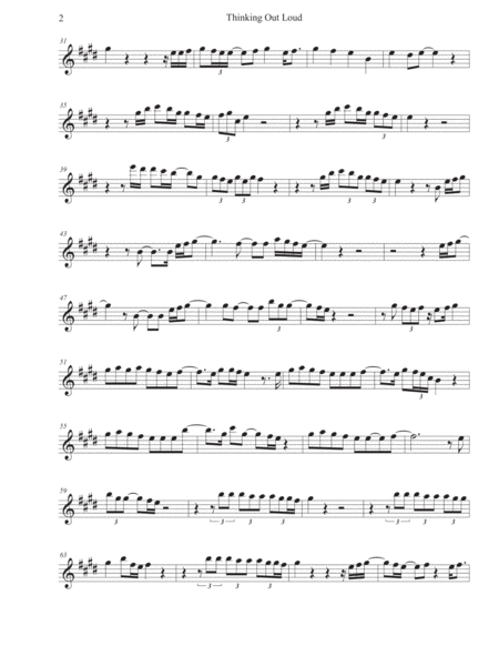 Thinking Out Loud Original Key Soprano Sax Page 2