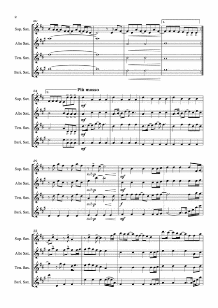 This Is Me From The Greatest Showman Saxophone Quartet Satb Page 2