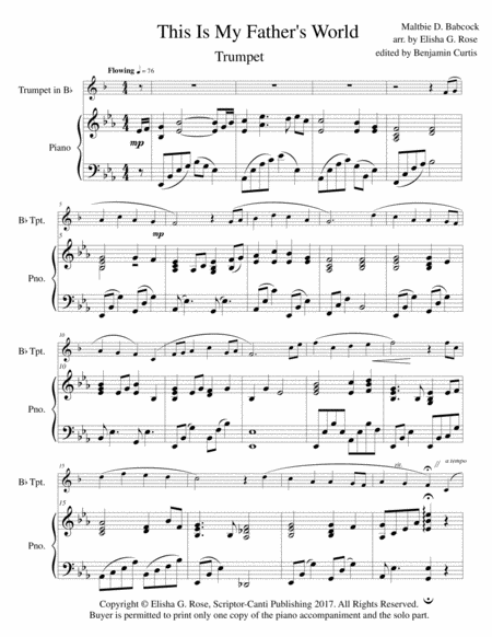 This Is My Fathers World Trumpet Page 2