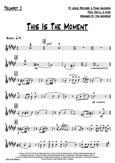 This Is The Moment 9 Piece Band Male Vocal Chart Page 2