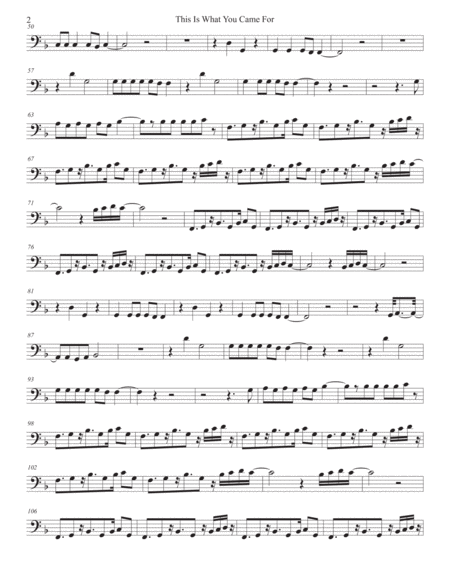 This Is What You Came For Trombone Page 2