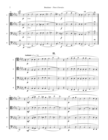 Three Chorales For Trombone Quartet Page 2