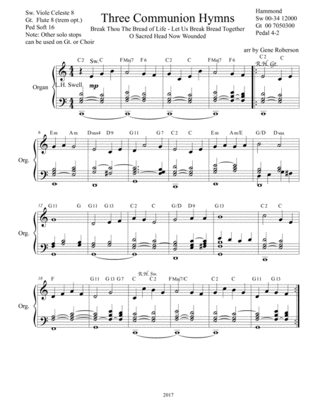 Three Communion Hymns For Organ Page 2