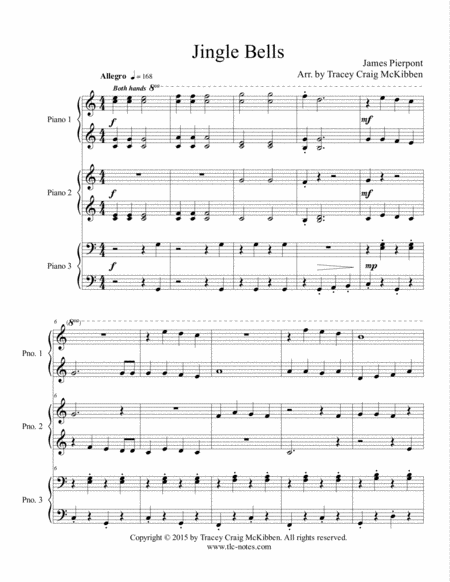 Three Easy Christmas Trios 1 Piano 6 Hands Page 2