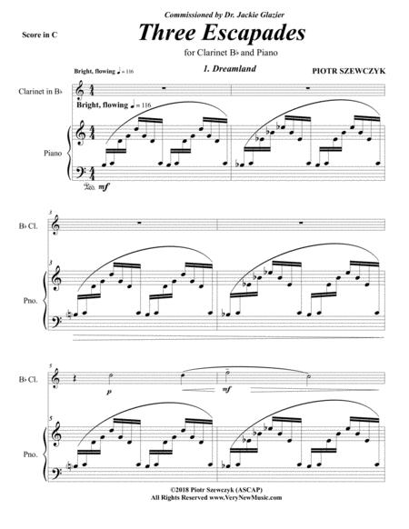 Three Escapades For Clarinet Bb And Piano Page 2